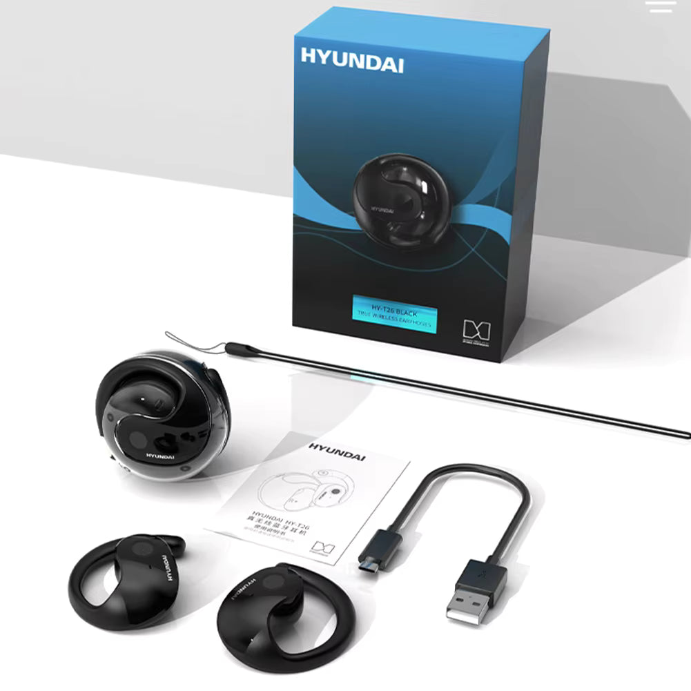 Smarttranslate -  Trådlösa bluetooth hörlurar med språköversättning - SVARTA