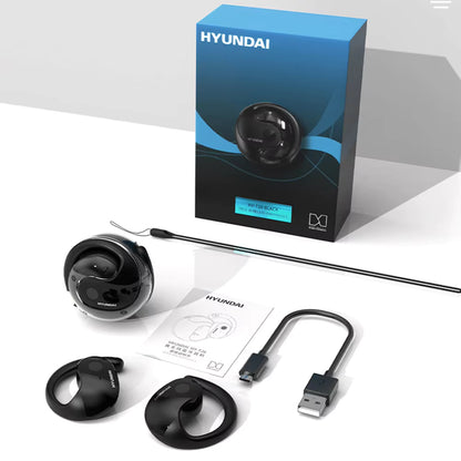 Smarttranslate -  Trådlösa bluetooth hörlurar med språköversättning - SVARTA